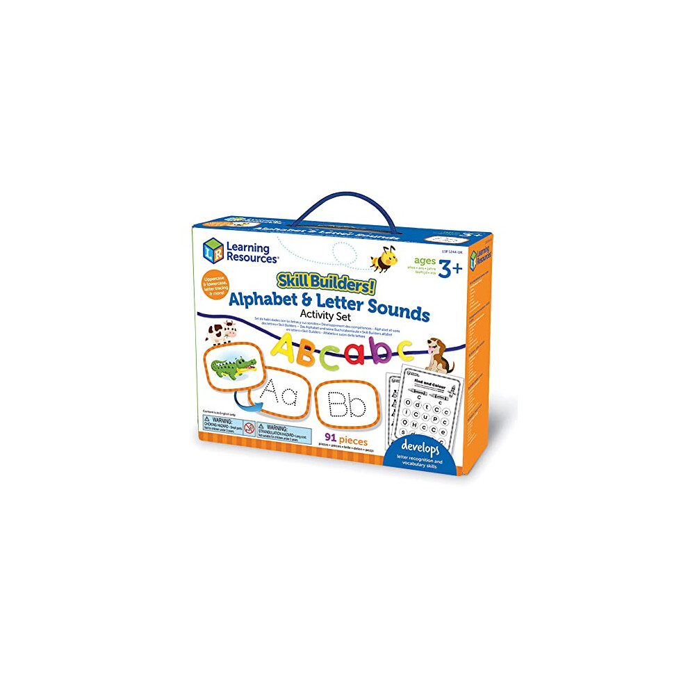 LSP1244-UK Skill Builders Alphabet & Letter Sounds Activity Set, Multi-Color