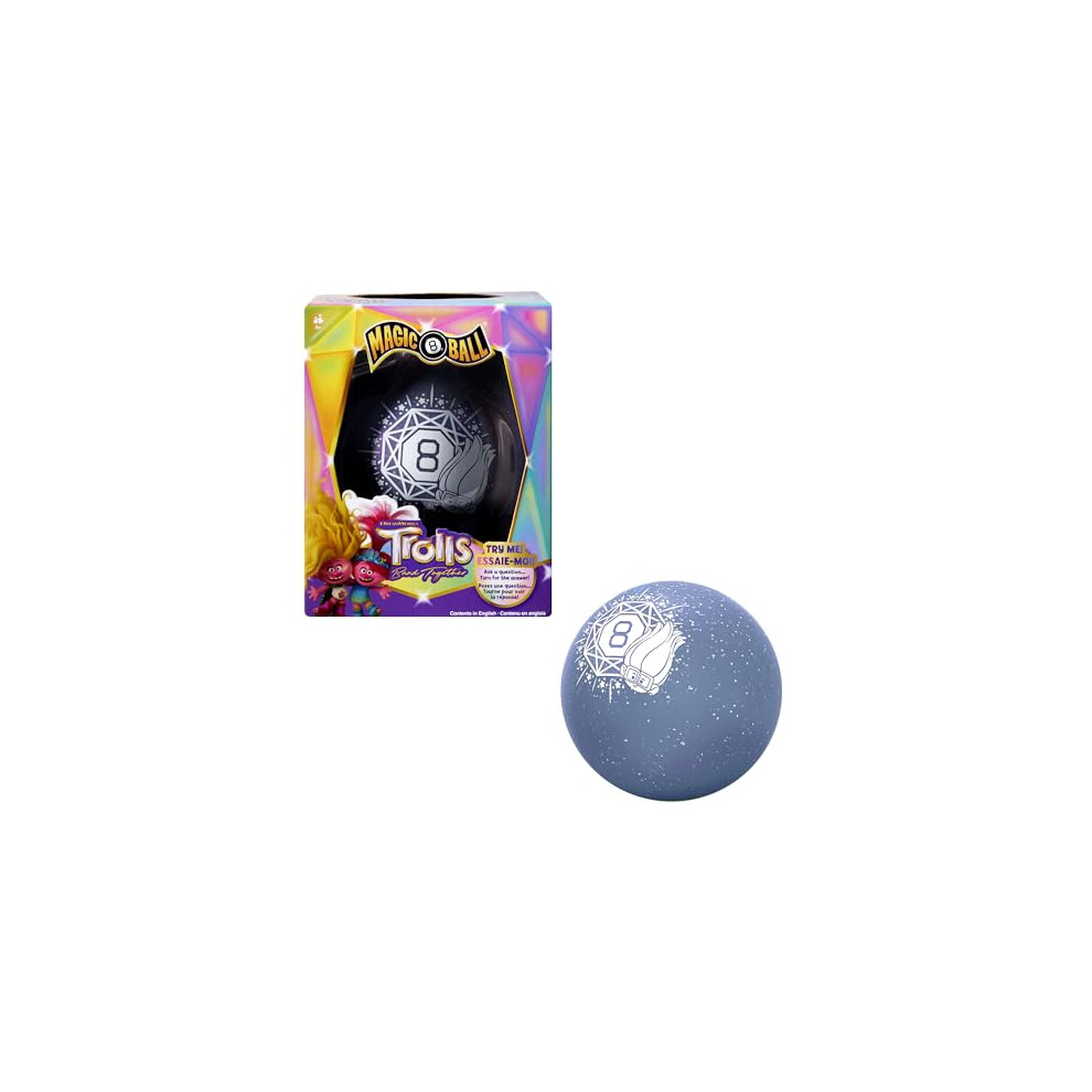 Magic 8 Ball DreamWorks Trolls Band Together Novelty Game, Sparkling Fortune-Telling Toy for Family & Game Nights