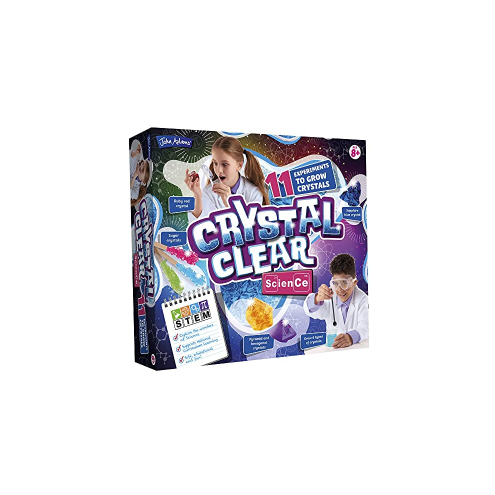 | Crystal Clear Science: 11 experiments to grow crystals | Science and STEM Toys | Ages 8+