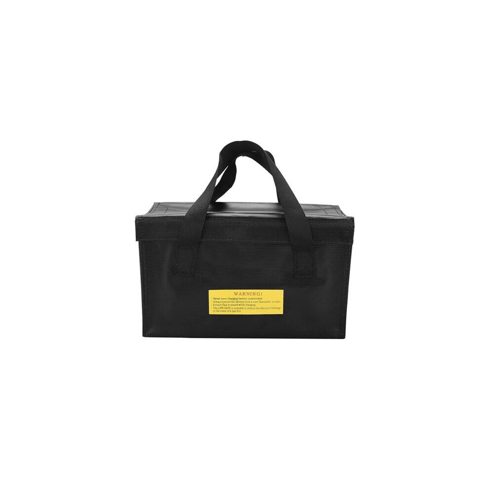 Lipo Battery Bag Fireproof Safe Bag Safe Guard Explosionproof Pouch Sack Organizer Bag For Lipo Battery Car Jump Starter Electric Product Power Bank Black 719527394614