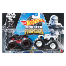 Hot Wheels Monster Trucks Demolition Doubles - Metal Cars 1/64 - Darth Vader vs Stormtrooper