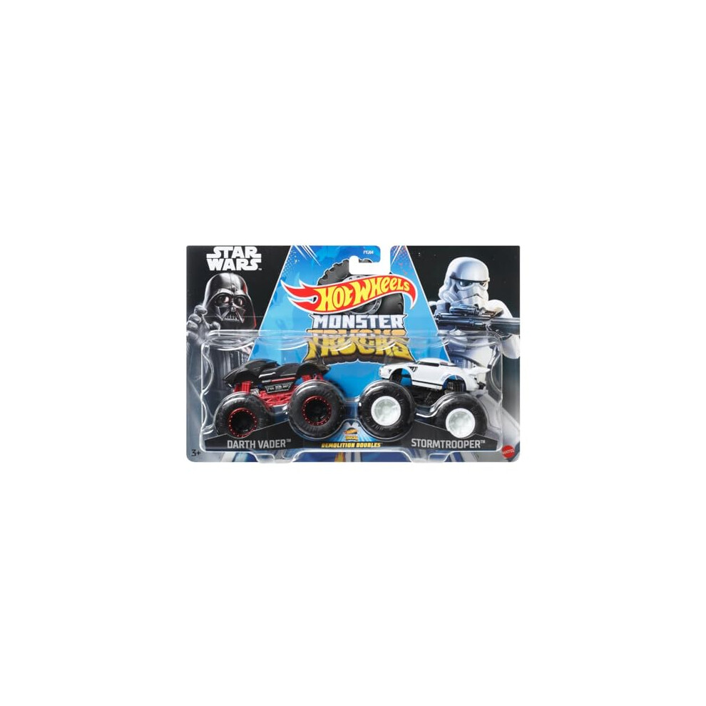 Monster Trucks Demolition Doubles - Metal Cars 1/64 - Darth Vader Vs Stormtrooper