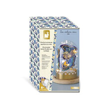 Create-Your-Own Light-Up Blue & Gold Butterfly Bell Jar-Les Ateliers Déco-Children's Arts & Crafts Kit-Fine Motor Skills & Concentration-8 Years +,