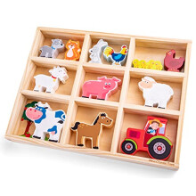 Brinquedo de madeira - NOVOS BRINQUEDOS CLÁSSICOS - Animais da fazenda - Multi CO - 3 anos - Interior