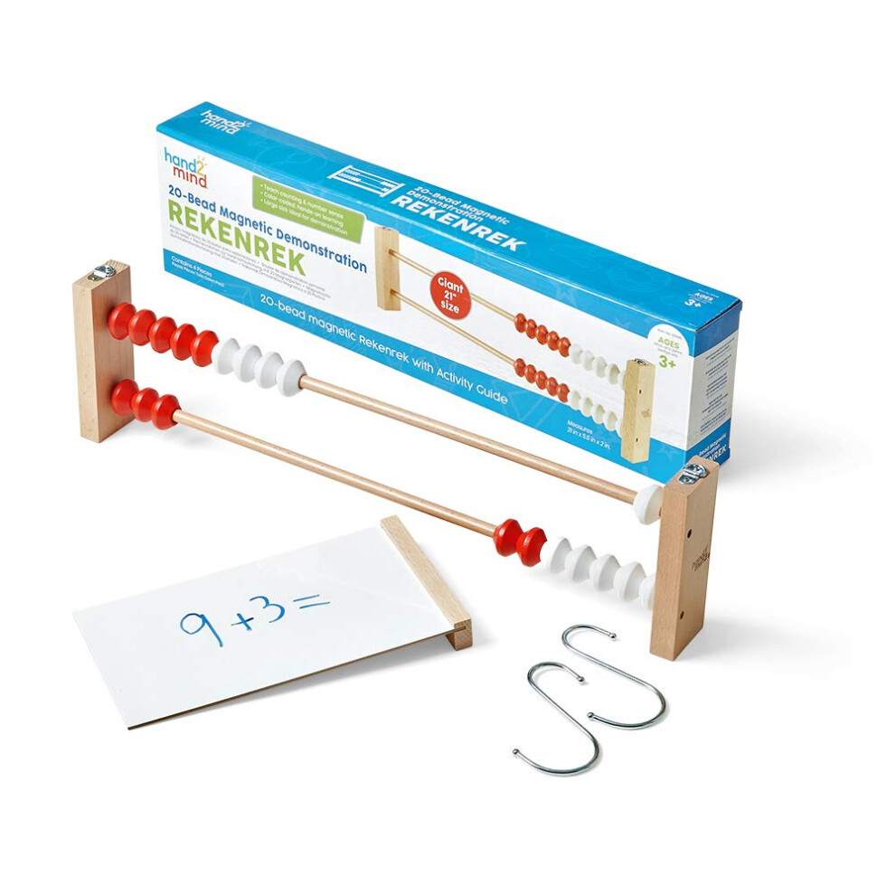 Giant 20 Bead Magnetic Demonstration Rekenrek, Abacus for Kids, Counting Beads, Rekenrek Counting Frame, Maths Classroom Display