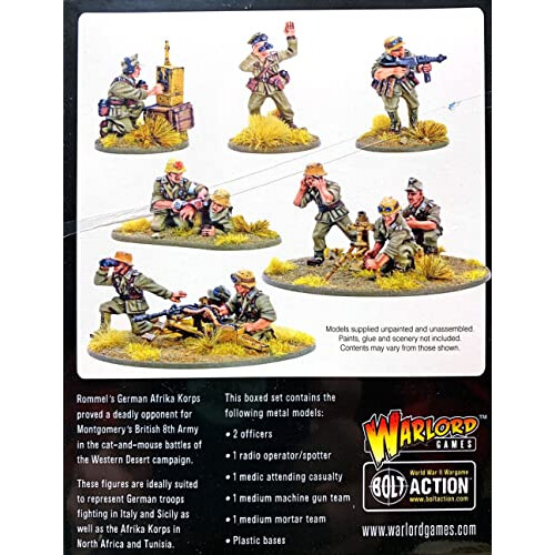 Warlord Games Bolt Action Afrika Korps Support Group Miniature da Wargaming 1