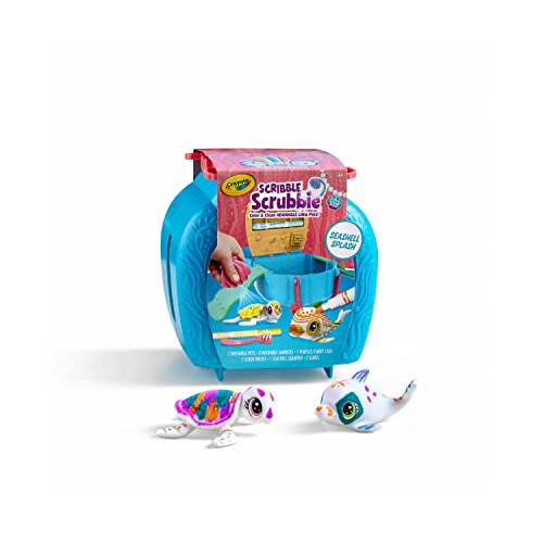 Crayola 747426 Scribble Scrubbie Pets, Ocean Animals Playset Toys, Multi 1