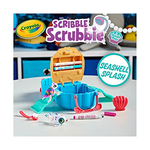 Crayola 747426 Scribble Scrubbie Pets, Ocean Animals Playset Toys, Multi 2