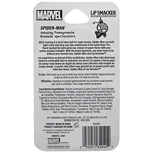 Lip Smacker Marvel, sleutelhanger, lippenbalsem voor kinderen - Spiderman 2