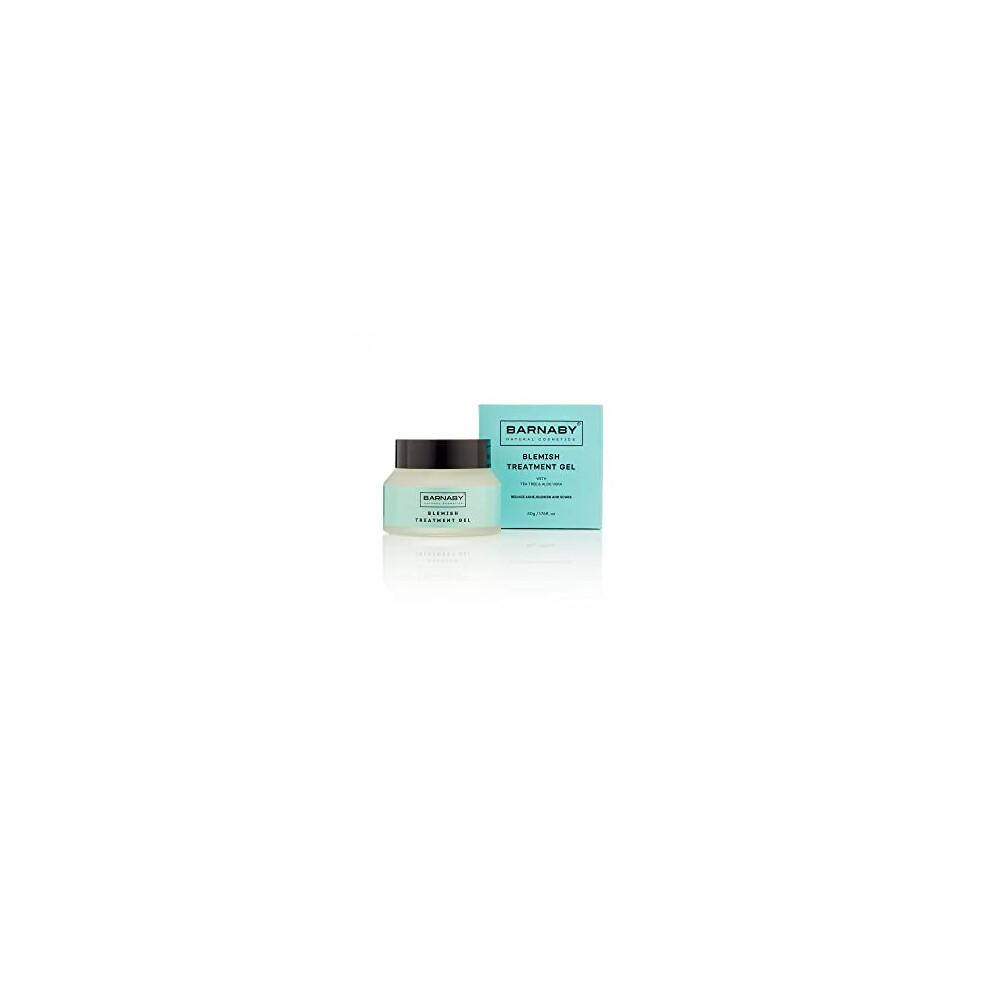 Barnaby Natural Cosmetics Blemish Treatment Gel, Reduce Acne, Spots And Scars, With Aloe Vera And Tea Tree, Blemish Free Natural Formula From Barnaby Skincare