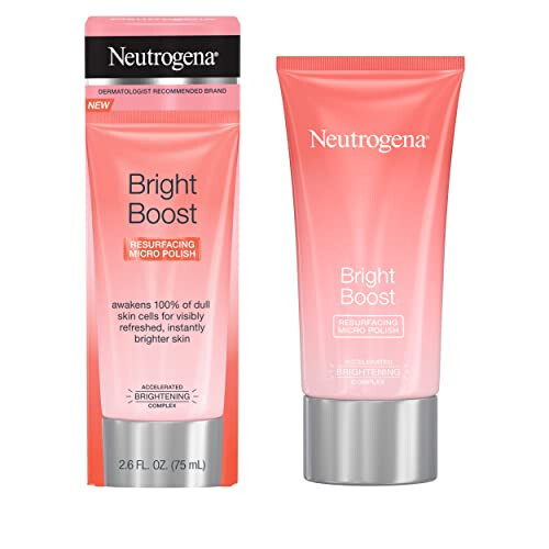 Neutrogena Bright Boost Face Micro Polish 2.6 Ounce (75ml) (Pack of 2) 1