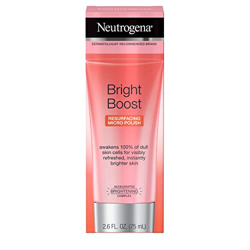 Neutrogena Bright Boost Face Micro Polish 2.6 Ounce (75ml) (Pack of 2) 2