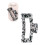 Kitsch, Recycelter Kunststoff-Greifclip, Schwarz, 1 Clip 1