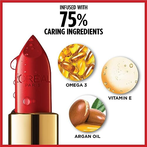 L'Oréal Paris Colour Riche Κρεμώδες Υγρό Χρώμα Χειλιών με Αργανέλαιο, Caramel Latte, 1 Τεμάχιο 2
