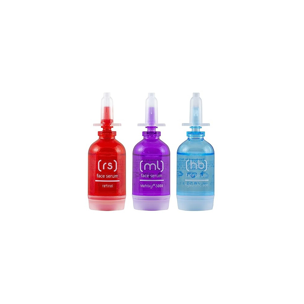 Skincyclopedia 1% Retinol Serum, 10% Matrixyl 3000 Serum And 10% Hyaluronic Acid Serum For Face Set - Resurfacing, Anti Wrinkle And Hydrating Face Serum Skincare Set
