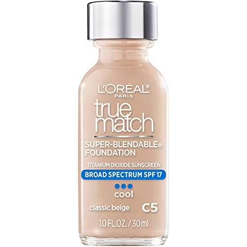 L’Oréal Paris L'Oreal Paris Makeup True Match Super-Blendable Liquid Foundation, Classic Beige C5, 1 Fl Oz,1 Count