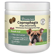 Coprophagia Soft Chews For Dogs Beige - 120pcs