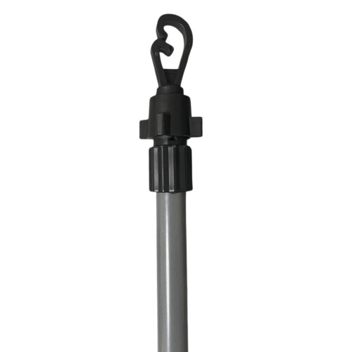 DBL MAX Extendable Line Clothes Prop 2.2 Metre Grey and Black