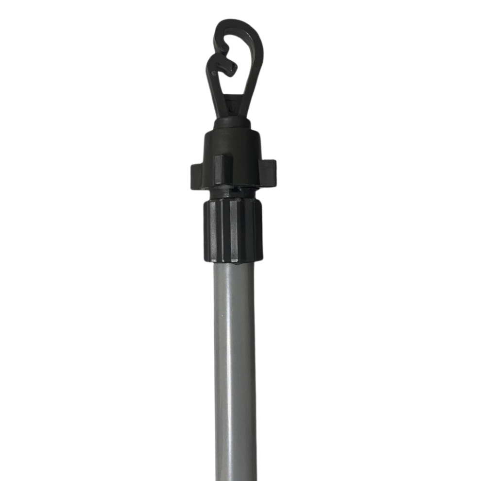 DBL MAX Extendable Line Clothes Prop 2.2 Metre Grey and Black
