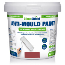(2.5 Litres, Brick Red) SmartSeal Anti-Mould Paint - For Bathroom, Kitchen, Bedroom Walls & Ceilings - Protection Against Dangerous Mould