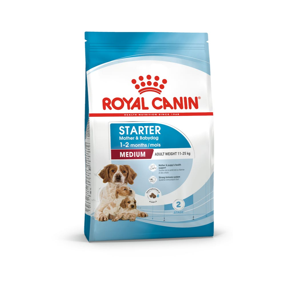 Royal Canin Medium Starter Mother & Babydog Food Natural Defences 15Kg