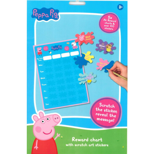 Peppa Pig Peppa Pig Behaviour Tracker Full Week Reward Chart Over 100 Stickers
