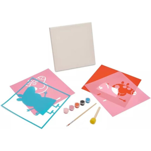 Peppa Pig Peppa Pig Paint Your Own Stencil Printing Canvas Kit  Activity Set 1