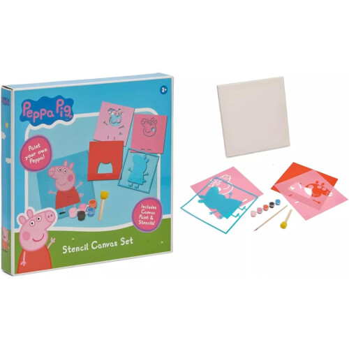 Peppa Pig Peppa Pig Paint Your Own Stencil Printing Canvas Kit  Activity Set