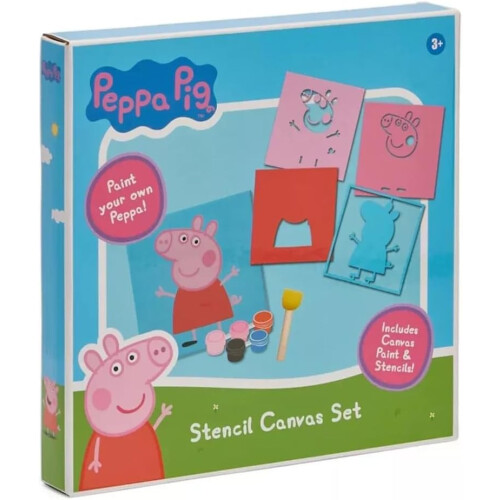 Peppa Pig Peppa Pig Paint Your Own Stencil Printing Canvas Kit  Activity Set 2