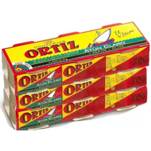 Ortiz Yellowfin Tuna Fillets in Olive Oil, 3 x 3 x 92g