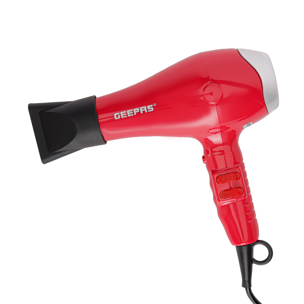 GEEPAS Hair Dryer 1500W Turbo DC Motor, Quiet Operation,3Heat &2Speed