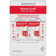BetterYou Vitamin D + K2 Oral Spray, 2 x 12ml