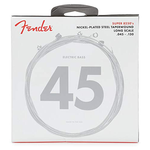 Fender Fender 8250 Χορδές Μπάσου, Επικαλυμμένες με Νικέλιο, Μακρύς Κλίμακα, 8250-5M .045-.130