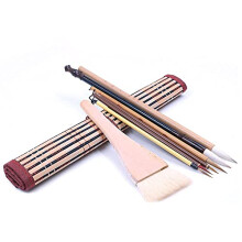 8Pcs-set Excellent Chinese Calligraphy Brush Kanji Japanese Sumi Drawing Brush