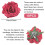 10 Pcs Flower Hair Pins Wedding Rose Hair Pins Hawaiian Flower Pins Wedding Party Decoration Supplies Bridal Headpieces Flower Pins for Women 2