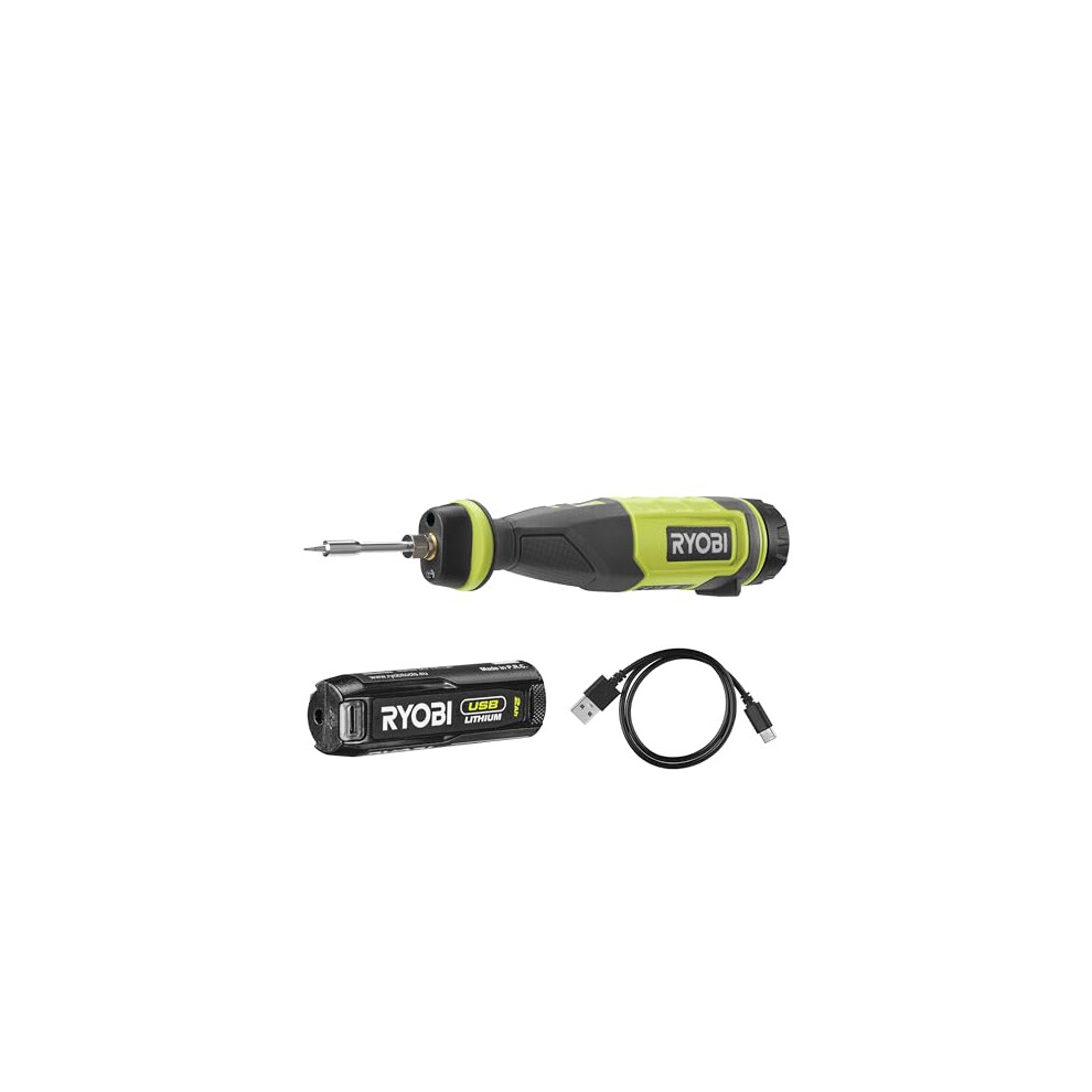 Ryobi Rsi4-120G 4V Cordless Soldering Iron (1 X 4V 2.0Ah)