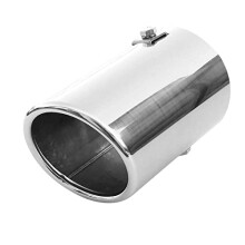 Exhaust Tip Trim Car End Pipe Tail Sport Muffler Stainless Steel Chrome Universal