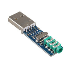 5V Mini PCM2704 Sound Card Decoding Module DAC Decoder Board for PC Computer USB Powered HIFI Level Compatible with Computer EK1278