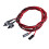 2PCS ATX PC Computer Motherboard Switch On Off Reset Power Cable Case Power Supply Reset Switch Cable Desktop Computer Host Switch Cable Power Button 1