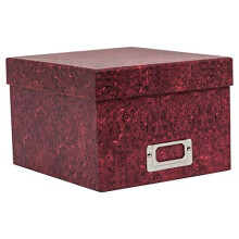 - Photo Storage Box Holds 700 Photographs Red 5x7 (13x18cm) ALBOX57RED
