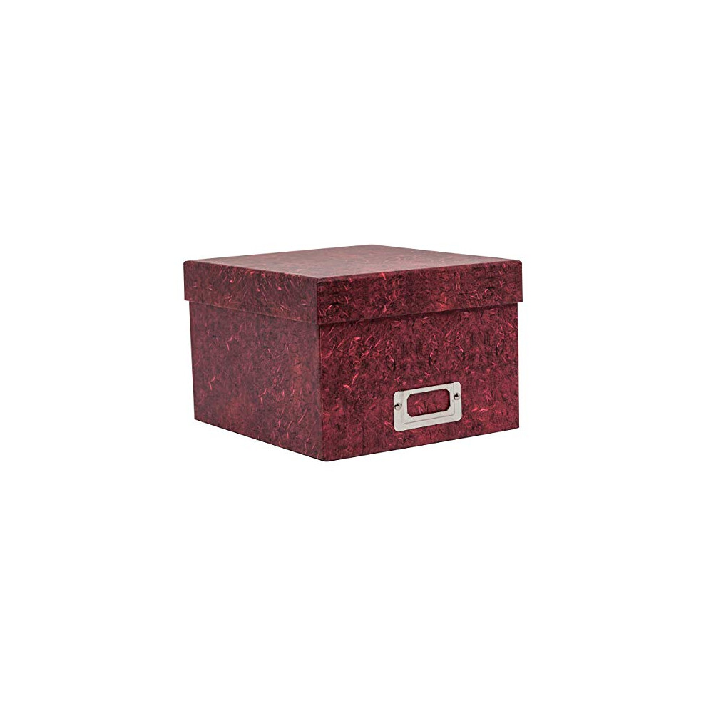 The Photo Album Company - Photo Storage Box Holds 700 Photographs 5X7 (13X18cm) Albox57 Red