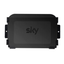 Shinar Sky Q Mini Wall Mount Bracket - Steel 2mm Thick, Rustproof Black Finish, Space-Saving, 2cm Heat-Dissipation Gap, Easy Install, No Signal Loss