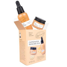 Caffeinated Duo – Our Face Serum and Eye Cream Duo – Vitamin C, Hyaluronic Acid + Coffee Oil – Evens Skin Tone, Reduces Puffiness + Dark Circles