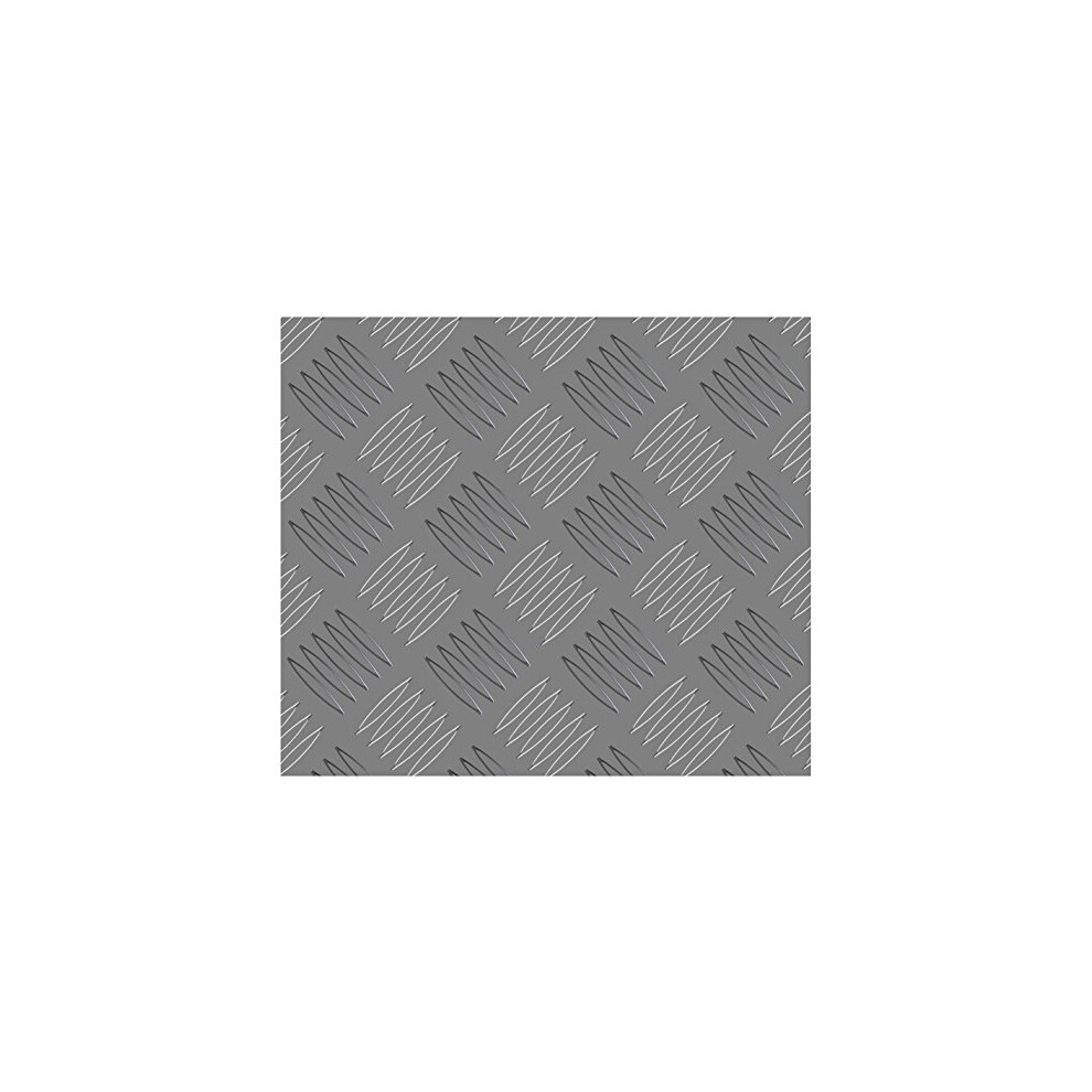 18Am034 Checker Plate, Aluminium, 500 X 250 X 2 Mm, Set Of 2 Piece 5017259013199