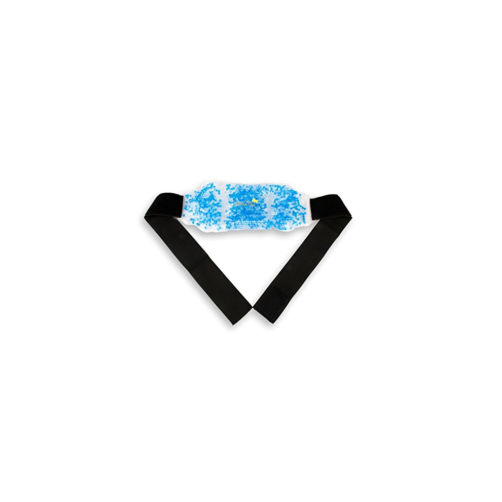 Zhu-Zhu Lower Back Hot & Cold Pack Therapeutic Gel Beads - Back Pain Relief Wrap - Sports Injury Heat Therapy Pad Reusable Microwave Heat Pad & Ice Pack