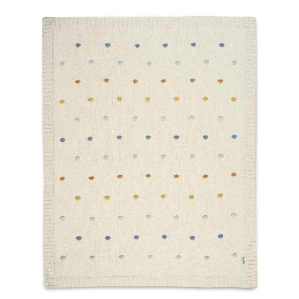 Small Knitted Blanket - Spot Multi (7883F3905)