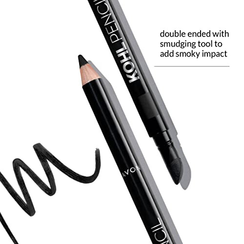 Avon Kohl Pencil Eyeliner True Black, Super-Soft for Smooth Application, Long-Lasting, Budge-Proof Colour 2