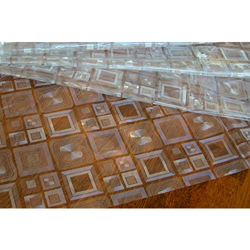 Rectangular Oilcloth Clear PVC Wipe Clean Tablecloth 140cm x 180cm 55x70 1