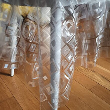 Rectangular Oilcloth Clear PVC Wipe Clean Tablecloth 140cm x 180cm 55x70