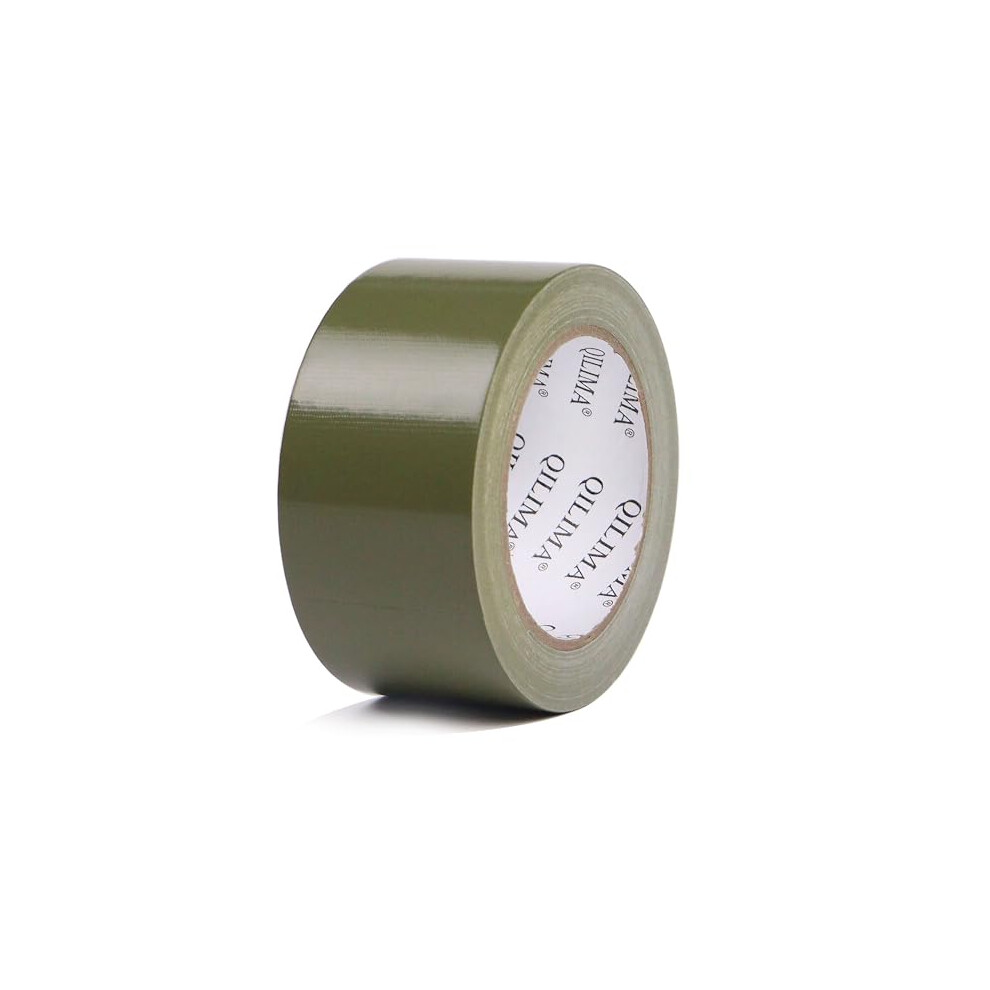 Strong Adhesive Cloth Olive Green Duct Tape Heavy Duty, Water Resistant Gaffer Tape,Single Sided Duct Tape For Stage Carpet Floor 732236858826